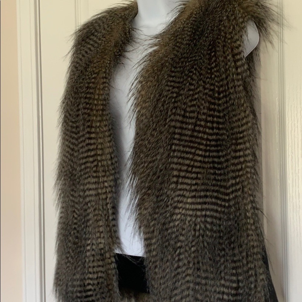 Faux fur vest by Forever 21
